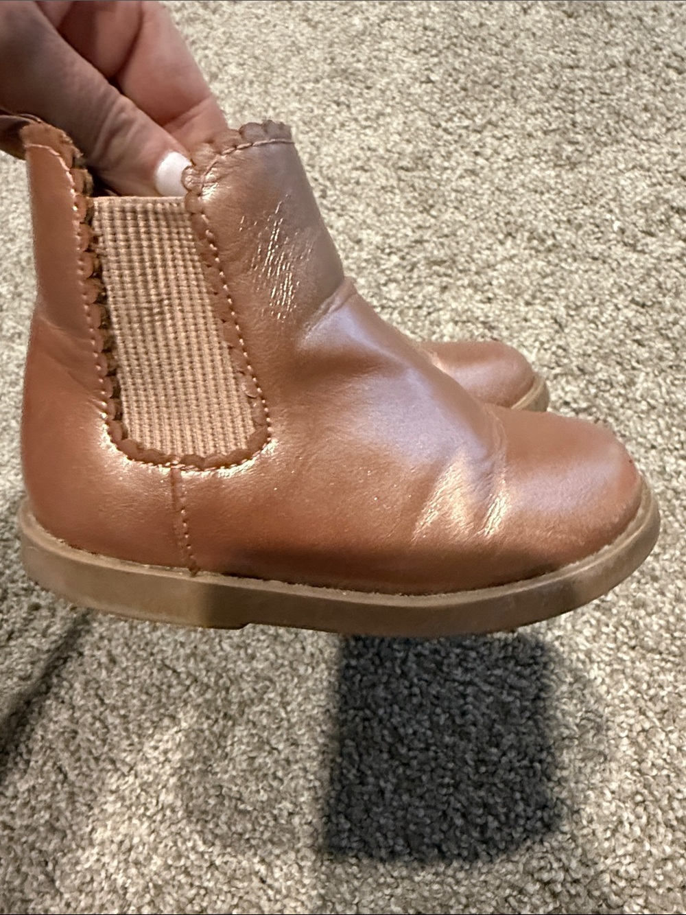 Old Navy Girl’s Pink Chelsea Boots with Elastic Side